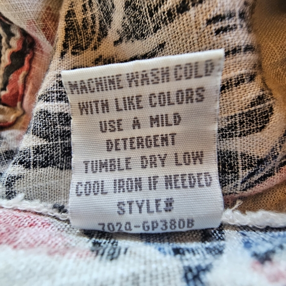 CALI 1850 Los Angeles Tropical Print Linen Blend Lounge Pants Size M - Picture 14 of 15